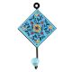 Turquoise Wheel Flower Ceramic Tiles Hooks